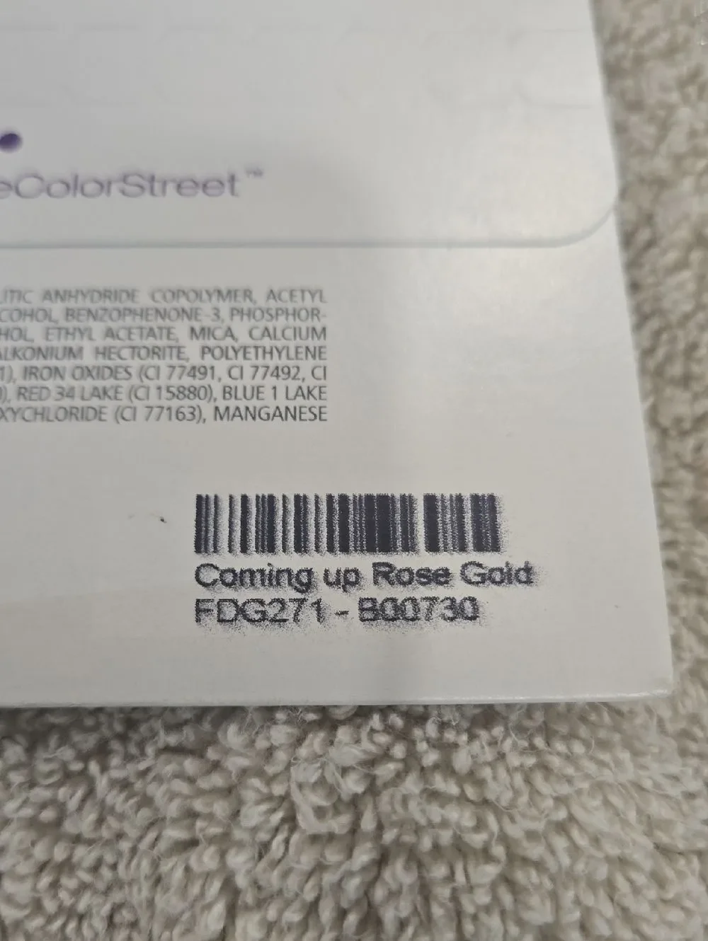 Color Street Glitter Nail Polish Strips, Set Of 6